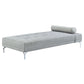Quenti - Sofa Bed With Pillow - Gray Melange Velvet