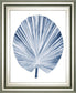 22x26 Indigo Tropical Leaves IV By Megan Meagher - Blue