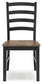 Wildenauer - Dining Room Side Chair (Set of 2) - Brown / Black