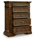 Frantanna - Five Drawer Chest - Brown