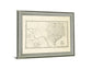 Aged Cartographer - 28" x 34" Framed Wall Art - Beige