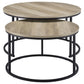 Lainey - 2 Piece Round Faux Marble Nesting Coffee Table