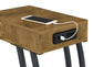 Troy - 1-Drawer C-Shaped Side Table Power Outlet
