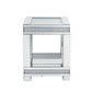Noralie - 20" Square End Table - Mirrored & Faux Diamonds