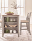 Harperfeld - Rectangular Dining Room Counter Table - Natural / Gray