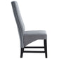 Kini - Side Chair Set of 2) - Gray Corduroy & Black