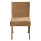 Zoey - Side Chair Set of 2) - Chocolate Chenille & Oak