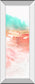 18x42 Earth Neon I By Pi Studio - Mirrored Frame Wall Art - Red