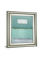 Azure 1 By Caroline - Framed Print Wall Art - Light Blue