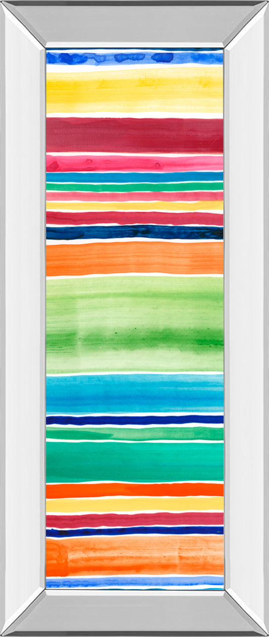 Cabana Panel I By Regina Moore - Mirror Framed Print Wall Art - Green