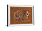 Twenty Tuesday Il By Jeni Lee - Mirror Framed Print Wall Art - Light Brown