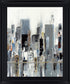 Misty Metropolis - 28" x 34" Framed Wall Art - Gray