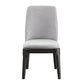 Madan - Side Chair Set of 2) - Light Gray Linen & Gray Oak