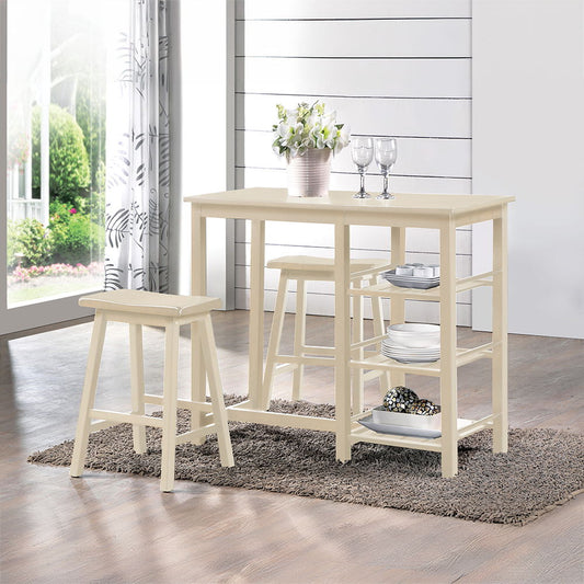 Nyssa - 3 Piece Counter Height Set - Buttermilk
