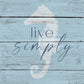 Live Simply By Susan Jill (Small) - Light Blue