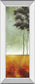 Palms Right - Mirror Framed Print Wall Art - Dark Gray