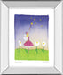 Felicity Wishes I By Emma Thomson - Mirror Framed Print Wall Art - Blue