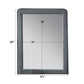 Valda - Mirror - Light Gray Fabric