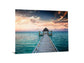 Tempered Glass With Foil - Ocean Hut - Blue