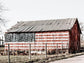American Flag Barn By Jennifer Rigsby - Gray