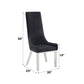 Gianna - Side Chair (Set of 2) - Black Velvet & Stainless Steel