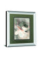 Abstract Peony By Danhui Nai Mirrored Frame - Dark Gray