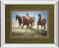 Morning Stroll By Wendy Caro - Mirror Framed Print Wall Art - Light Brown