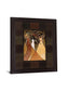 Rhythmic Grace - 28" x 34" Framed Wall Art - Dark Brown