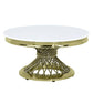 Fallon - Coffee Table With Engineered Stone Top - Engineered Stone Top & Gold