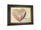 Layered Heart Whimsy - 22" x 26" Framed Wall Art - Beige