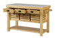 Grovaam - Kitchen Island - Marble Top & Natural