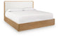 Pamaria - King Upholstered Bed - Light Brown