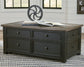 Tyler Creek - Lift Top Cocktail Table - Grayish Brown / Black