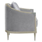 Fernando - Chair With Pillow - Gray Chenille & Champagne