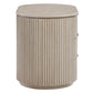 Leanna - Nightstand With USB Port - Light Oak
