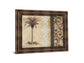 Decorative Palm Il By Michael Marcon - Framed Print Wall Art - Beige