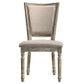 Gabrian - Fabric Side Chair Set of 2) - Two-Tone Beige & Reclaimed Gray