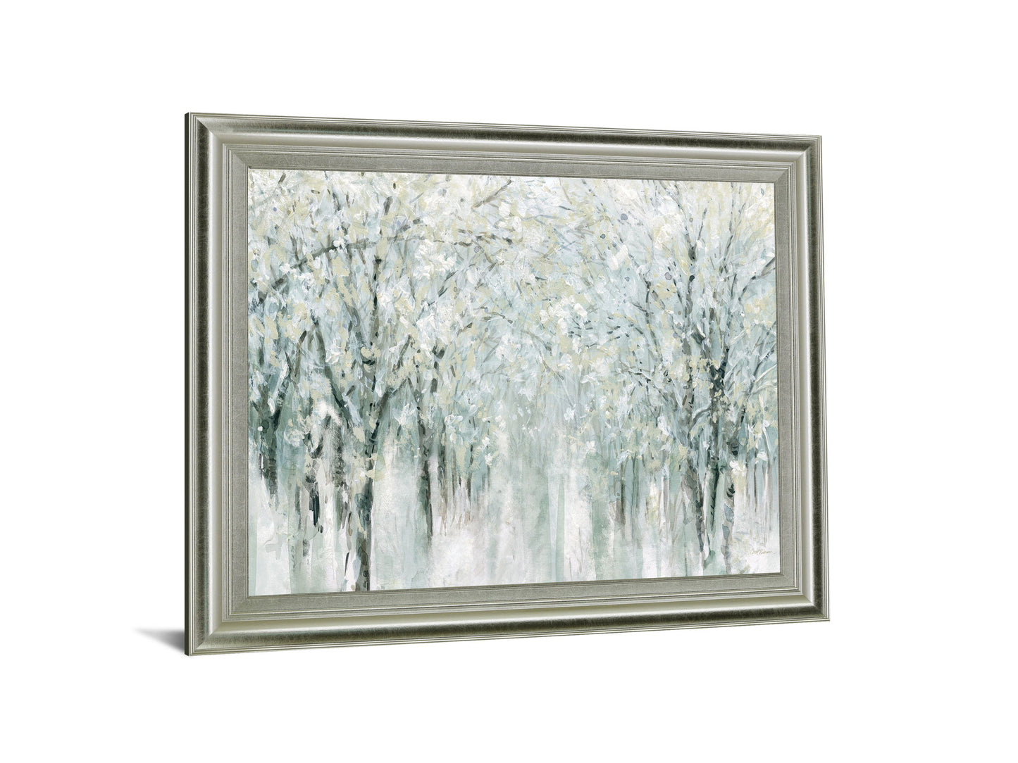 Frosted Grove - 28" x 34" Framed Wall Art - Gray