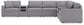 Modmax - L-Shaped Sectional - Granite