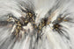 Warp Speed Abstract - Hand-painted Wrapped Canvas - Gray