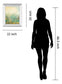 Jardin Vert By Pasion - Mirror Framed Print Wall Art - Beige