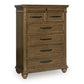 Karallin - Seven Drawer Chest - Medium Brown