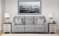 Biscoe - Power Reclining Sofa With Adj Headrest - Pewter