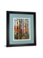 Eclectic Forest By Rebecca Meyers - Framed Print Wall Art - Light Blue