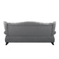 Hannes - Sofa With 2 Pillows - Gray Fabric
