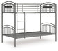 Lanceburg - Twin/Twin Bunk Bed With Ladder - Gray