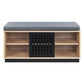 Gamaliel - Bench With Storage - Oak & Espresso