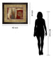 Inspiration In Crimson By Patricia Pinto - Framed Print Wall Art - Light Brown