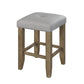 Charnell - Counter Height Stool Set of 2) - Gray Synthetic Leather & Oak