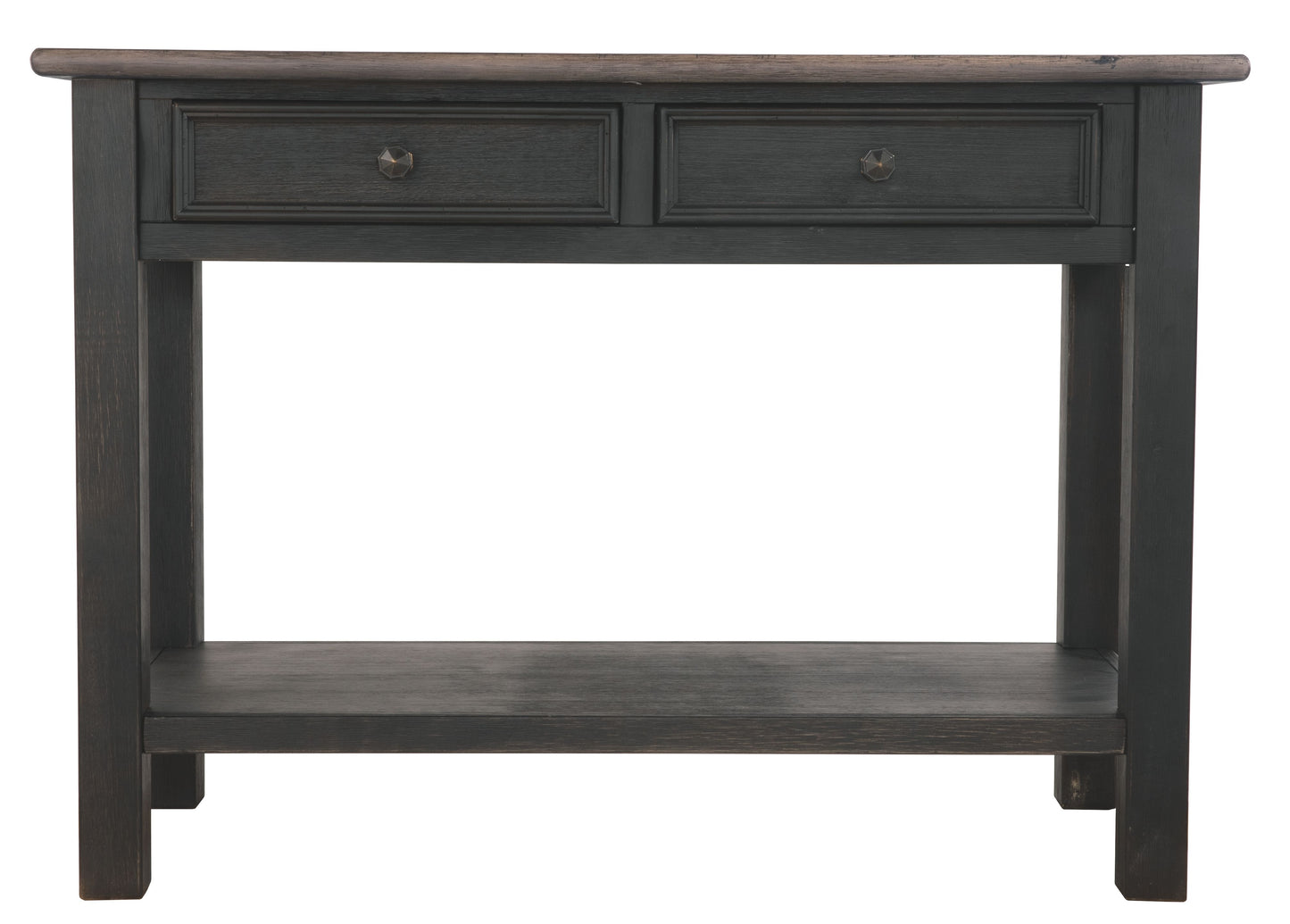 Tyler Creek - Sofa Table - Grayish Brown / Black